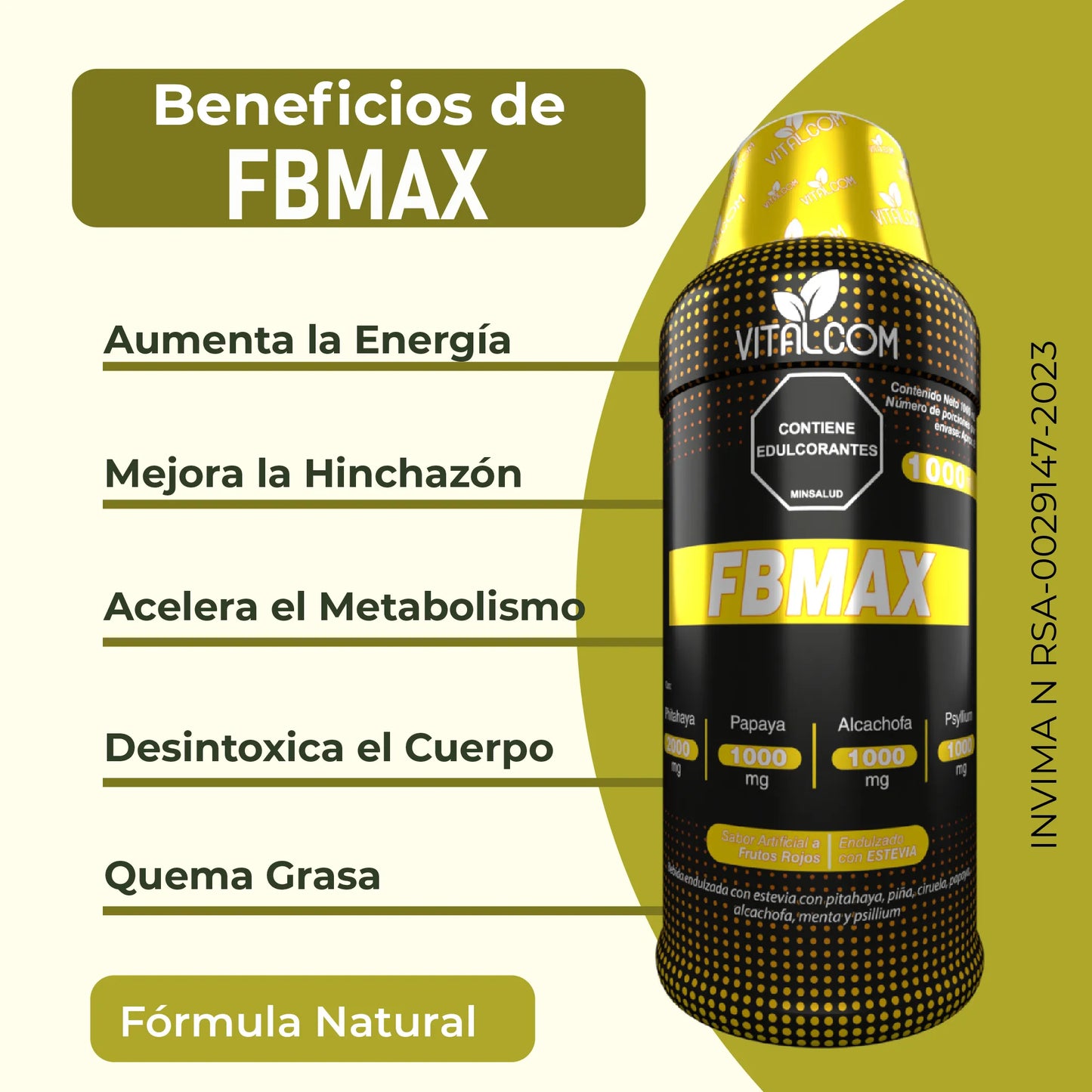 FBMAX FORMULA AVANZADA PARA LA INFLAMACIÓN Y ENERGIZANTE CELULAR